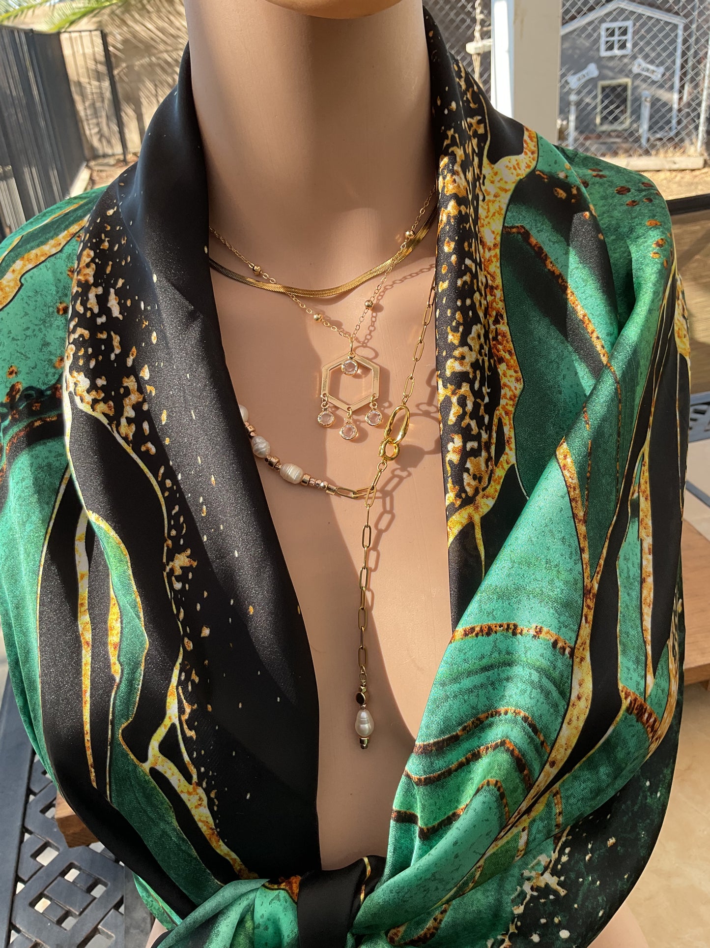 Crystal Circuit Layered Necklace