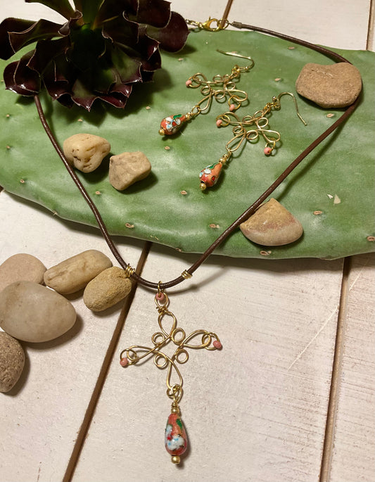 Wire Wrapped Flower Blossom Set