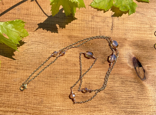 LONG GEM WRAP NECKLACE