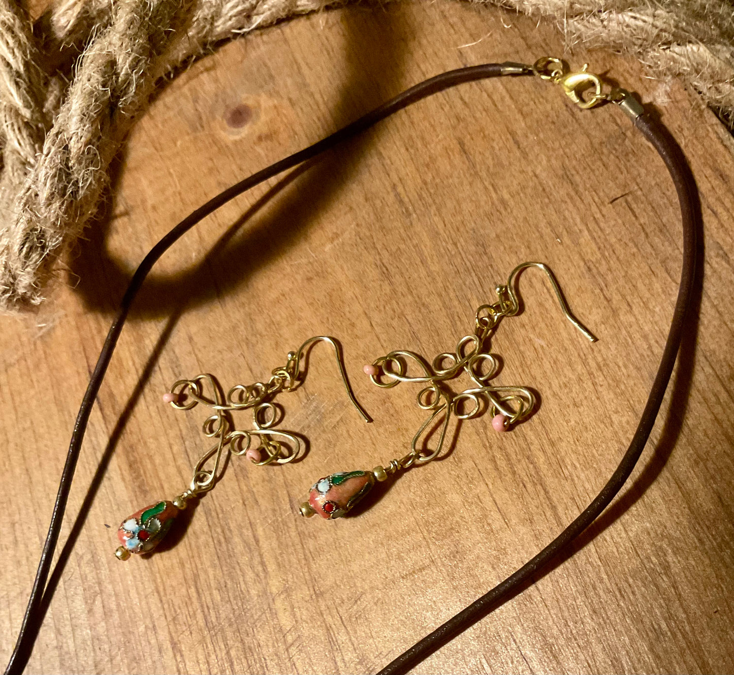 Wire Wrapped Flower Blossom Set