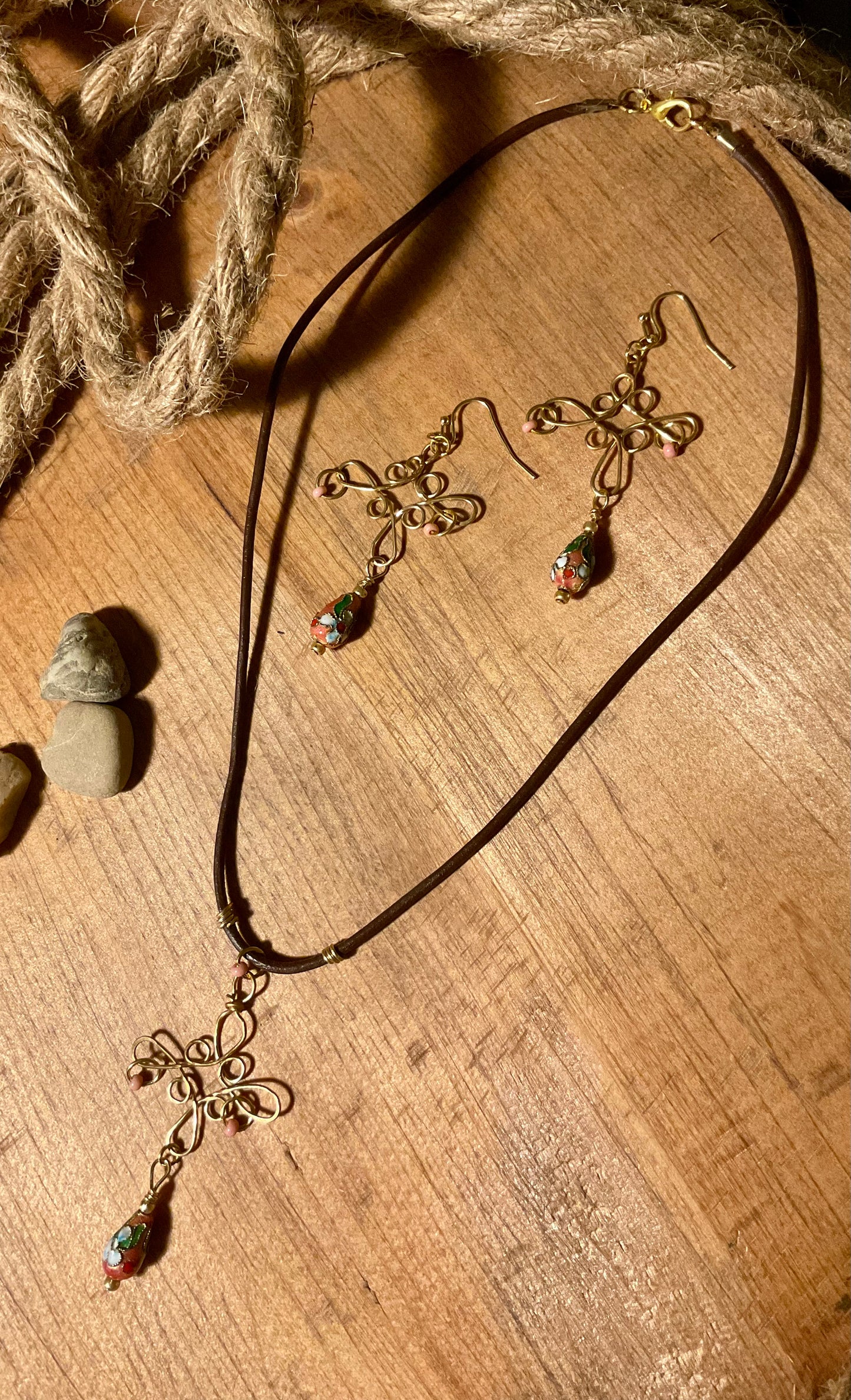 Wire Wrapped Flower Blossom Set