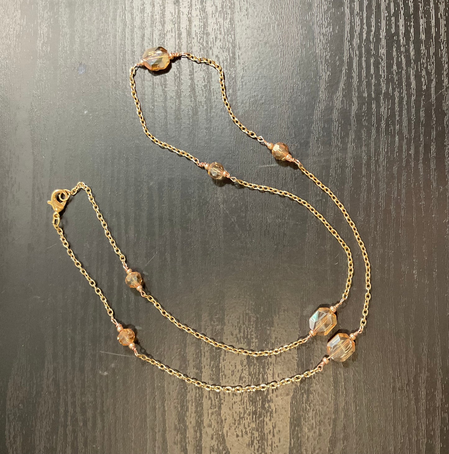 LONG GEM WRAP NECKLACE