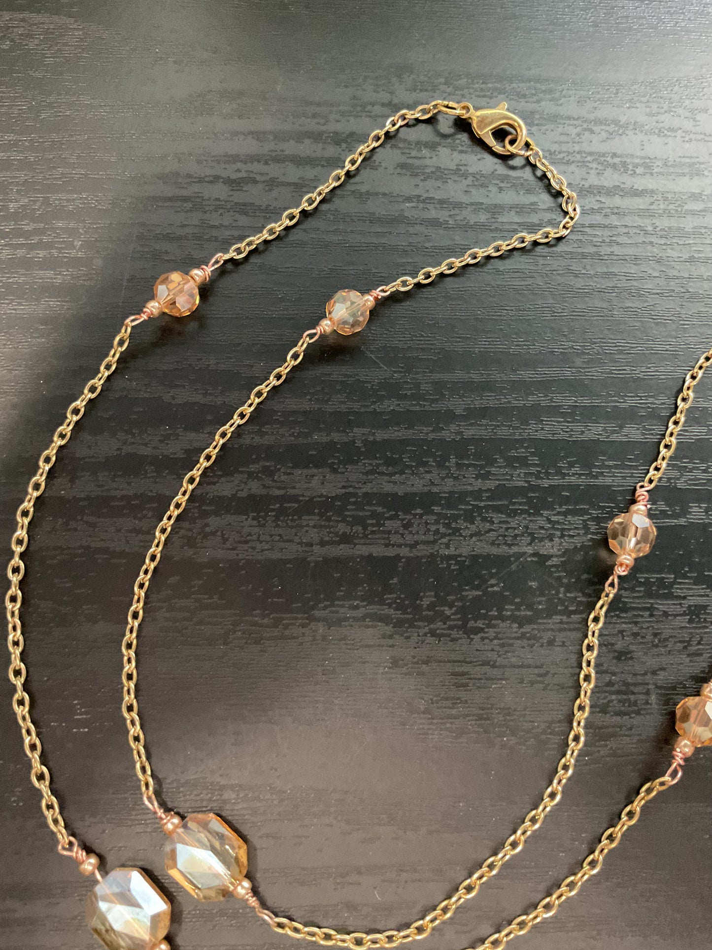 LONG GEM WRAP NECKLACE